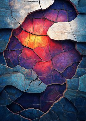 Cracked Abstract Art