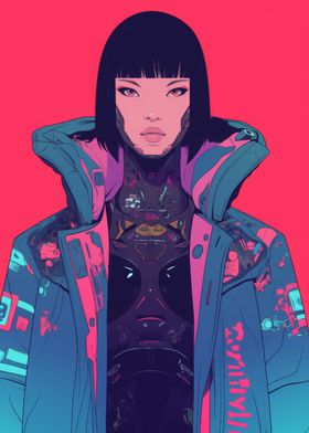 Cyberpunk Female Character