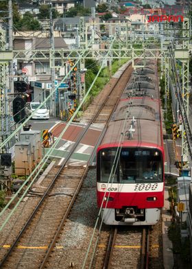 Japanese Train in City