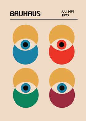 Bauhaus Eye Poster Juli Sept