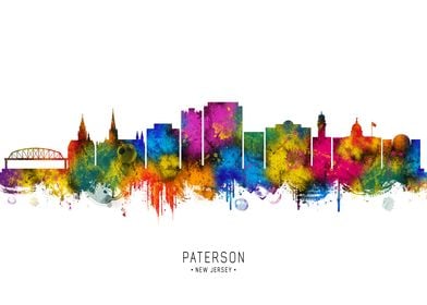 Paterson Skyline Watercolor