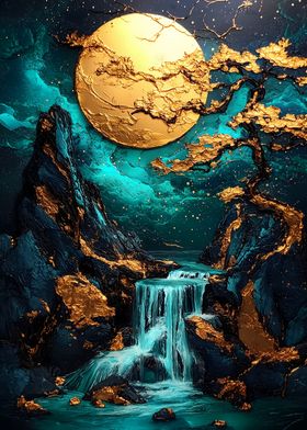 Golden Moon Waterfall