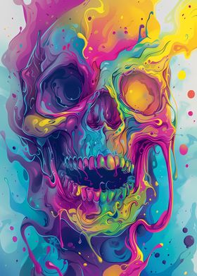 Colorful Skull Art