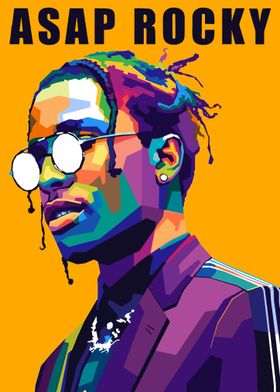 ASAP Rocky Pop Art Portrait