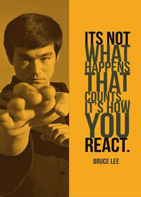 Bruce Lee Quote Poster