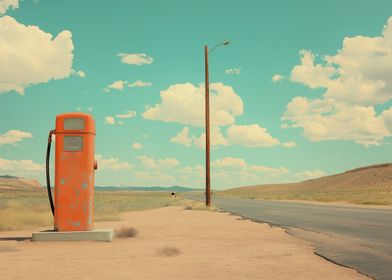 Vintage Gas Station on Route 66