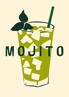 Mojito Illustration Poster