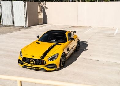 Yellow Mercedes-AMG GT