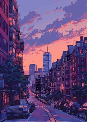 Cityscape Sunset