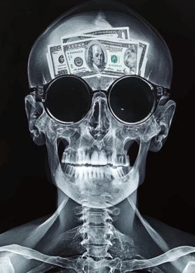 Skeleton with Money