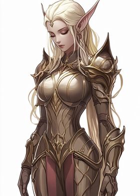 Elf Warrior in Armor