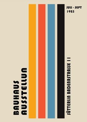 Bauhaus Exhibition Poster Ausstellung