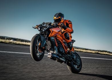 KTM Motorcycle Wheelie