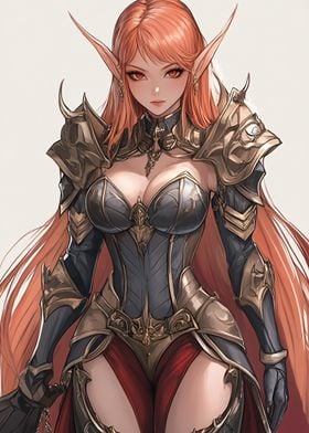 Elf Warrior in Armor