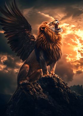 Animal Hybrid Lion Eagle