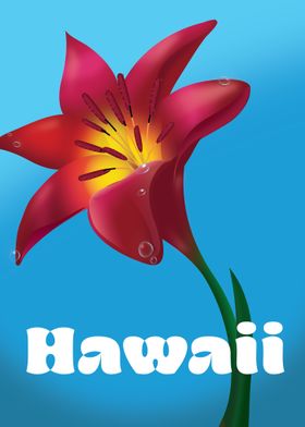 Hawaii Flower Illustration