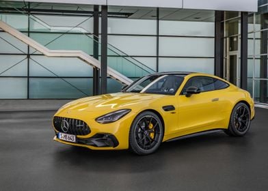 Yellow Mercedes-AMG GT