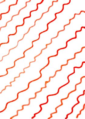 Red Wavy Lines Pattern