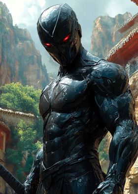 Black Ninja with Red Eyes