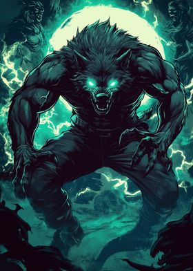 Werewolf Under Full Moon