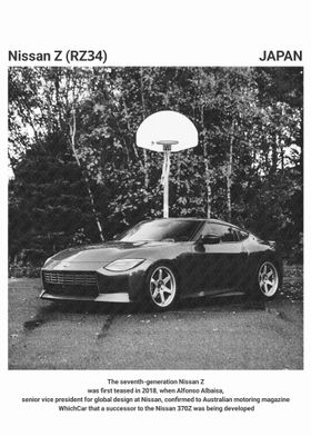 Nissan Z (RZ34) Black and White