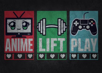 Anime, Lift, Play - Otaku Gaming