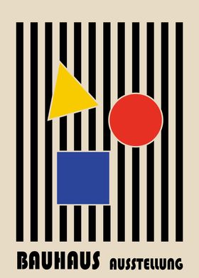 Bauhaus Geometric Poster