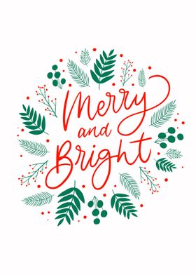 Merry and Bright Christmas Greeting