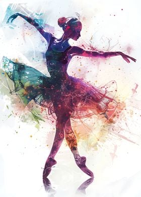 Watercolor Ballerina