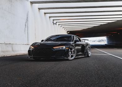 Black Audi R8 Underpass