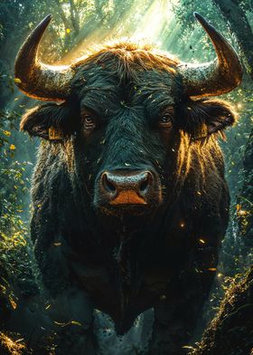 Bull in the Forest