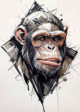 Chimpanzee Portrait