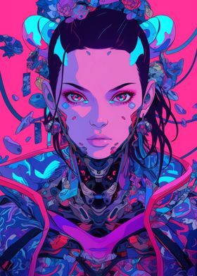 Cyberpunk Anime Girl