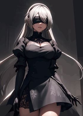 2B Blindfold Art