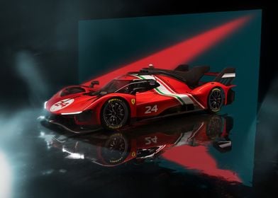 Ferrari Hypercar Race Car