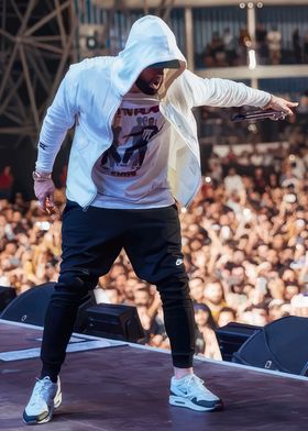 Eminem Performing on Stage