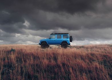 Blue Off-Road Vehicle