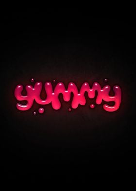 Yummy Text Art