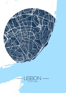 Lisbon City Map