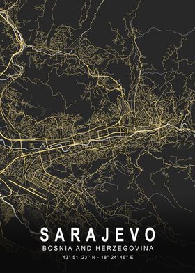 Sarajevo Silver City Map