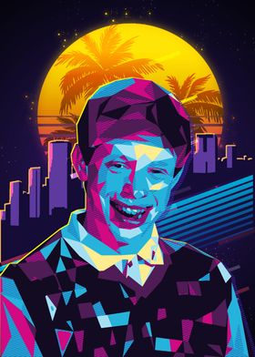 80s Retro Pop Art Portrait of bad luck brian meme