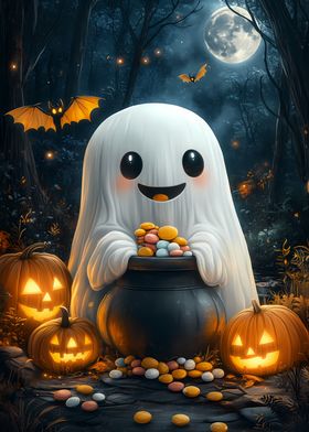 Cute Halloween Ghost