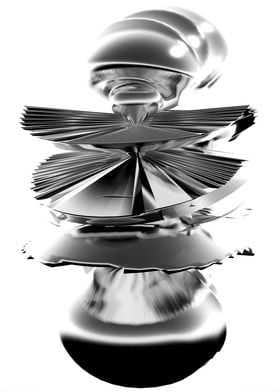 Abstract Metallic Sculpture