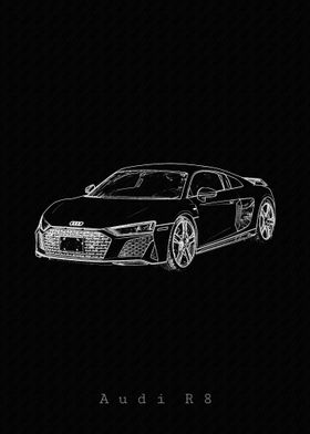 Audi R8 Sketch