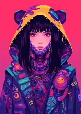 Cyberpunk Anime Girl