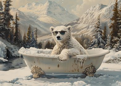 Polar Bear in a Tub