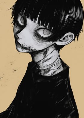 Disturbed Boy Illustration