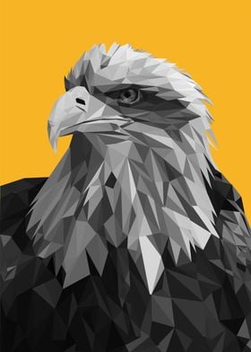 Geometric Eagle Portrait