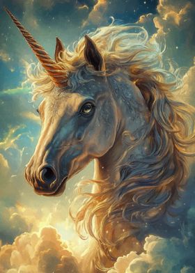 Magical Unicorn Portrait