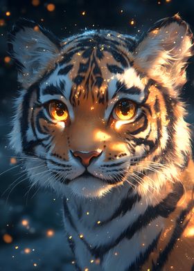 Tiger with Golden Eyes